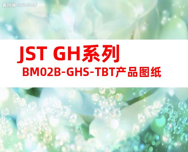 JST GH系列 BM02B-GHS-TBT产品图纸